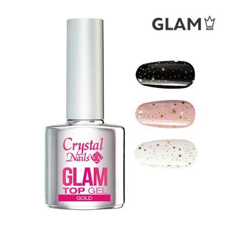 CN Glam Top Gel - Gold - 4ml