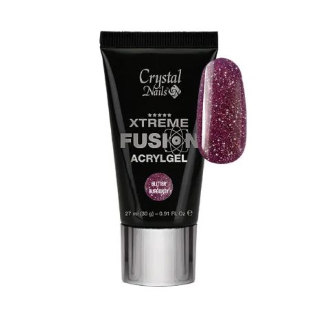 CN Xtreme Fusion AcrylGel - Glitter Burgundy - 30g