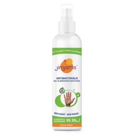 JimJams antibakteriális kéz- és bőrfertőtlenítő spray 250 ml