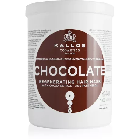 KALLOS CHOCOLATE regeneráló hajpakolás 1000 ml