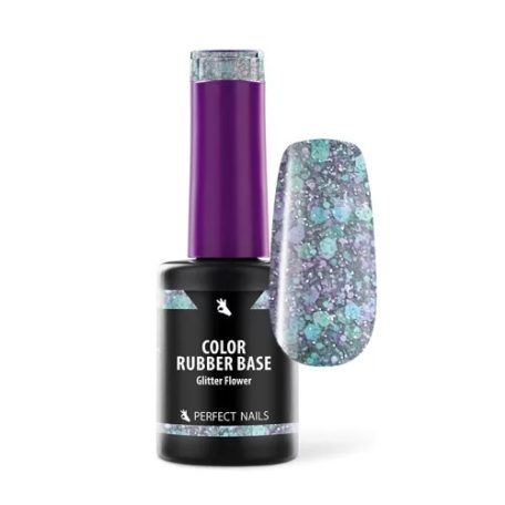 PN Color Rubber Base - Glitter Flower - 8 ml