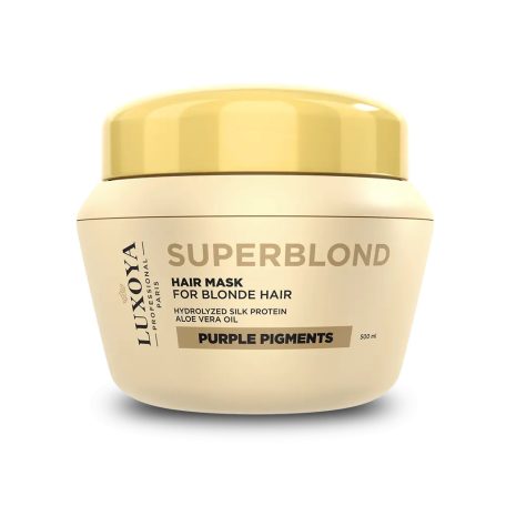 LUXOYA Superblond Mask - tápláló hajmaszk szőke hajra - 500 ml