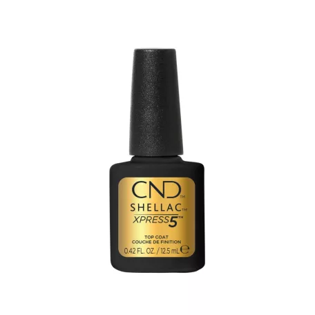 CND - Shellac - Xpress5 Top Coat - fedőlakk - 12,5 ml