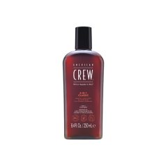   AMERICAN CREW 3-IN1CLASSIC - Sampon, kondícionáló és tusürdő - 250 ml