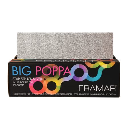 Framar - Big Poppa - Star Struck Silver - Extra Wide Pop Up - melírfólia - 250 db