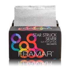   Framar - Star Struck Silver - PU-500SIL - melírfólia lapok - 500 db
