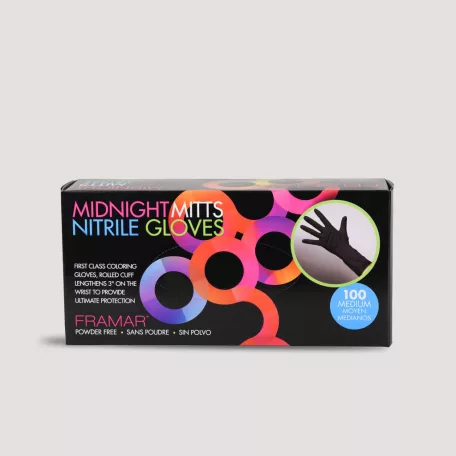 FRAMAR - Midnight Mitts Nitrile Gloves - GLV-MM-MED - gumikesztyű "M"