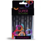 Framar - Super Sectioners - CL-SS-BLK - csipesz fekete - 4 db