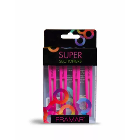 Framar - Super Sectioners - CL-SS-PNK - csipesz pink - 4 db