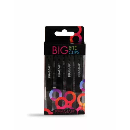 Framar - Big Bite Clips Black - CL-BB-BLK - csipesz - 4 db