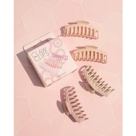 FRAMAR - Claw Clips Blush - CL-CC-BSH - hajcsat - 4 db