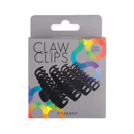 FRAMAR - Claw Clips Black - CL-CC-BLK - hajcsat - 4 db