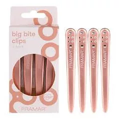   Framar - Big Bite Clips Rose Gold - CL-BB-RG - csipesz - 4 db