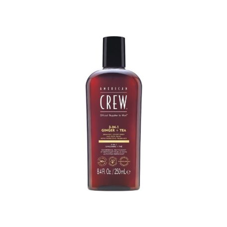 AMERICAN CREW 3-IN-1 GINGER + TEA - Sampon, kondícionáló és tusürdő - 250 ml