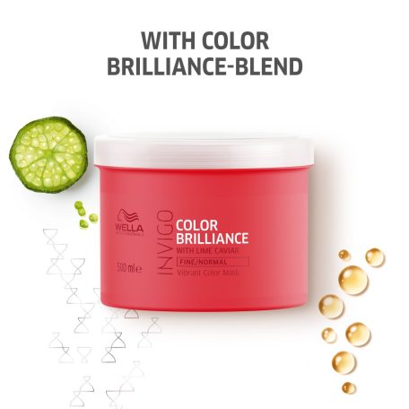 WELLA INVIGO Color Brilliance színvédő maszk normál/vékonyszálú hajra 500 ml