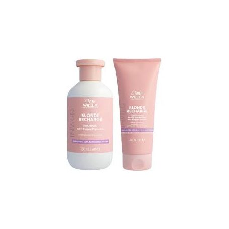 WELLA INVIGO Blonde Recharge színfrissítő sampon 300ml  és kondicionáló 200ml