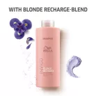 WELLA INVIGO Blonde Recharge színfrissítő sampon hamvas szőke hajra 1000 ml