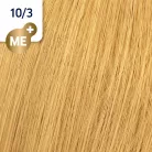 WELLA Koleston Perfect ME+ 10/3 legvilágosabb aranyló szőke