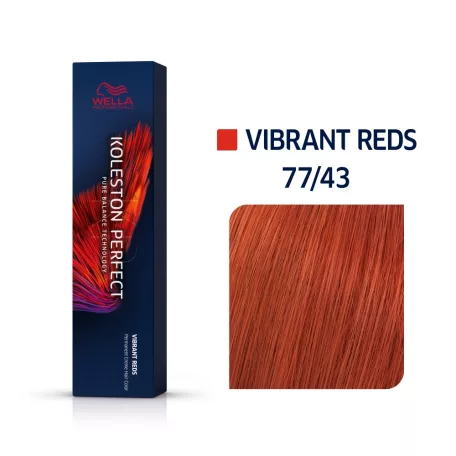 WELLA Koleston Perfect ME+ 77/43 aranyló vörös intenzív középszőke