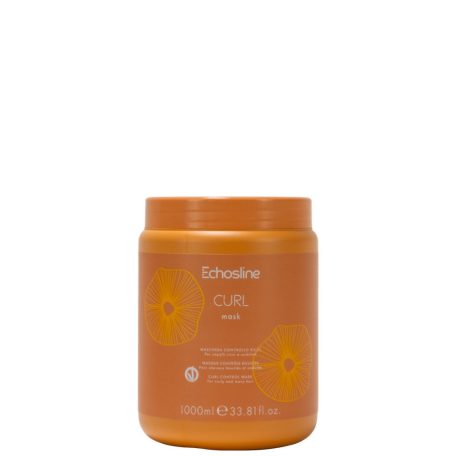 Echosline CURL CONTROL Mask - hajmaszk hullámos és göndör hajra - 1000 ml