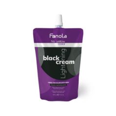   FANOLA No Yellow BLACK CREAM Lightener fekete szőkítőkrém 500 g