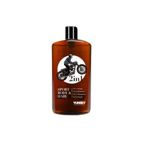 YUNSEY Sport Hair & Body Shampoo for men 2in1 férfi sampon és tusfürdő 380 ml