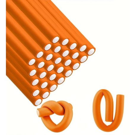 EUROStil narancssárga rugalmas hajcsavaró (01248) 16mm - 12db