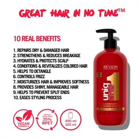 REVLON UNIQ ONE All in One Shampoo 10 az 1-ben sampon 490 ml