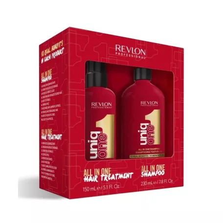 REVLON UNIQ ONE All in One Hair Treatment & Shampoo Set hajápoló szett
