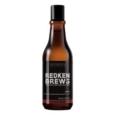   Redken BREWS - 3-In-1 - sampon, kondícionáló és tusfürdő - 300 ml