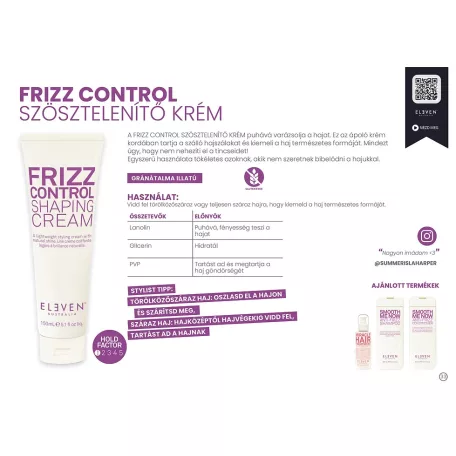 Eleven Australia - Frizz Control Shaping Cream - 150 ml