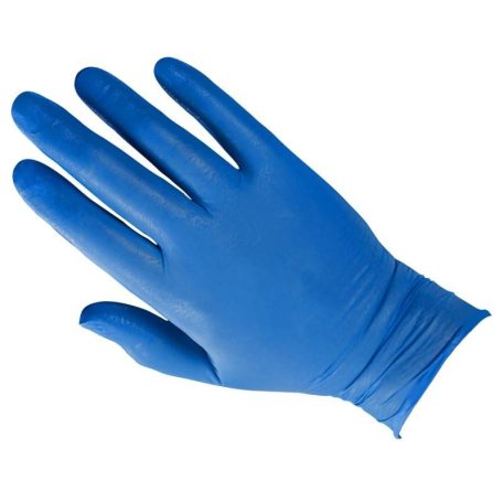 Powder Free Blue Nitrile Gloves púdermentes nitril gumikesztyű kék "M" 200 db
